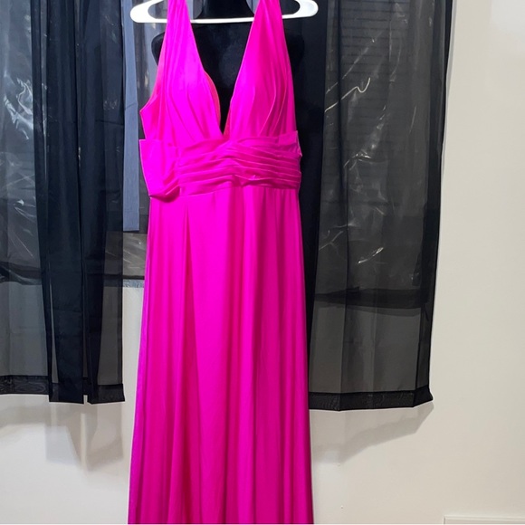 Mac Duggal Fuchsia Maxi Dress - Picture 5 of 6